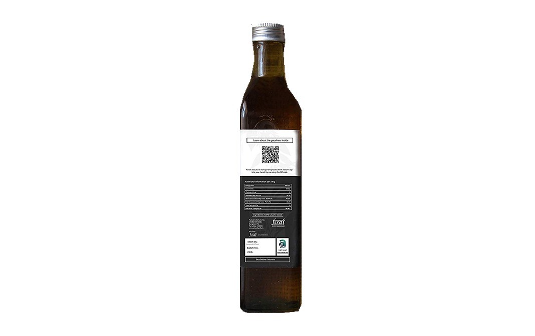 Anveshan Wood Pressed Sesame Oil    Pack  500 millilitre